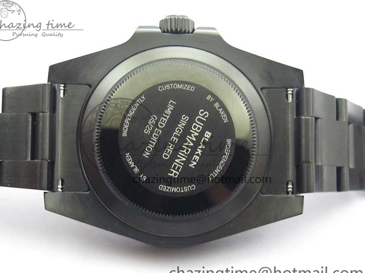 1:1 V6F Blaken Best 904L Date Submariner PVD Edition A2824 0322